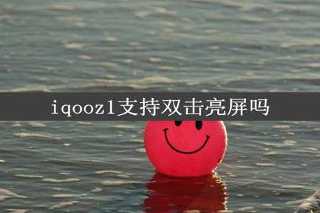 iqooz1支持双击亮屏吗