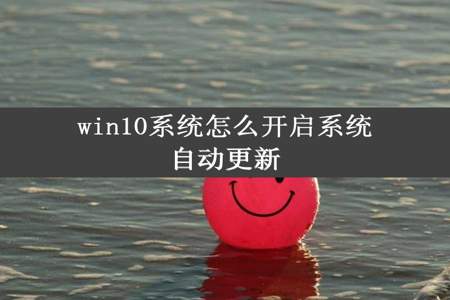 win10系统怎么开启系统自动更新