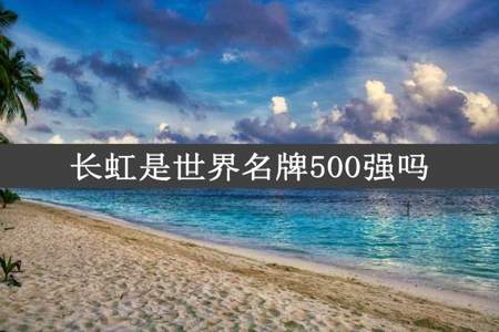 长虹是世界名牌500强吗