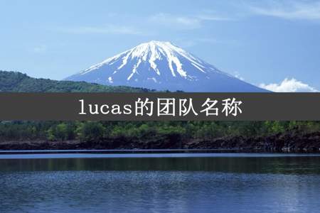 lucas的团队名称