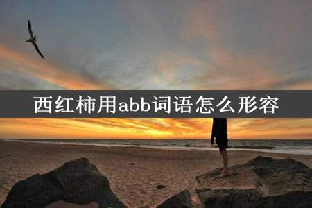 西红柿用abb词语怎么形容