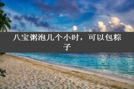 八宝粥泡几个小时，可以包粽子