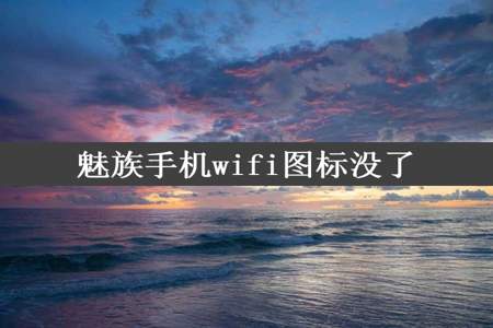 魅族手机wifi图标没了