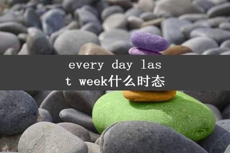 every day last week什么时态