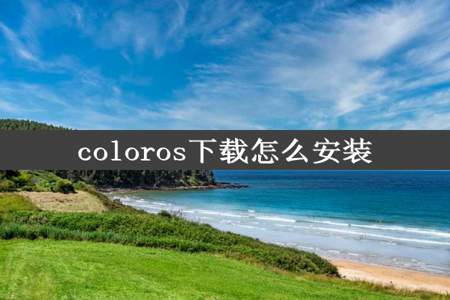 coloros下载怎么安装