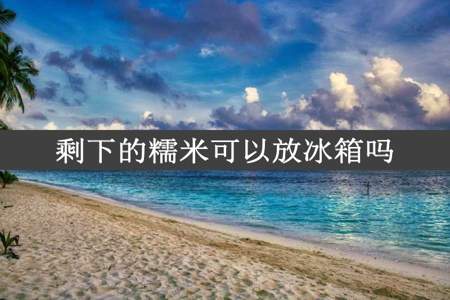 剩下的糯米可以放冰箱吗