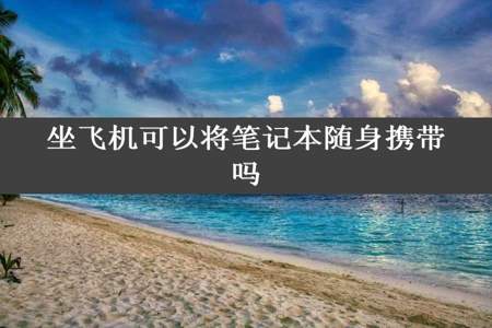 坐飞机可以将笔记本随身携带吗