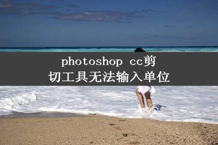 photoshop cc剪切工具无法输入单位