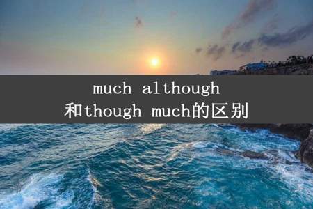 much although和though much的区别