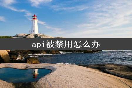 api被禁用怎么办