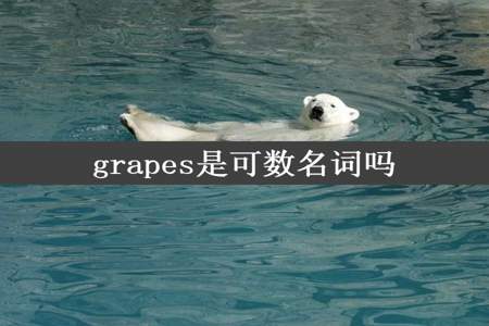 grapes是可数名词吗