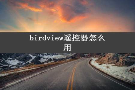 birdview遥控器怎么用