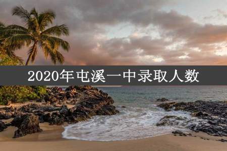 2020年屯溪一中录取人数