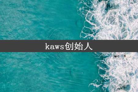 kaws创始人