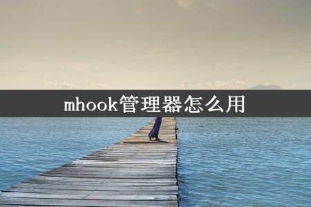 mhook管理器怎么用