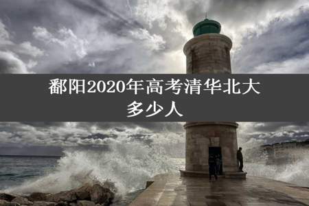 鄱阳2020年高考清华北大多少人