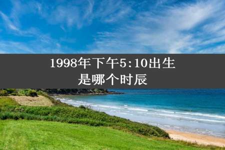 1998年下午5:10出生是哪个时辰