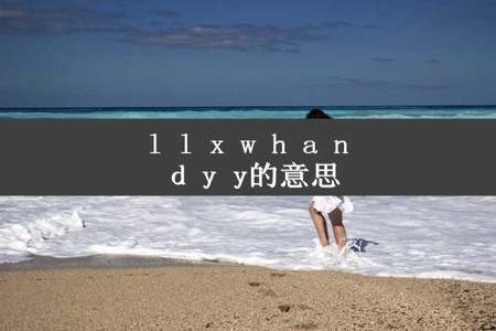 l l x w h a n d y y的意思