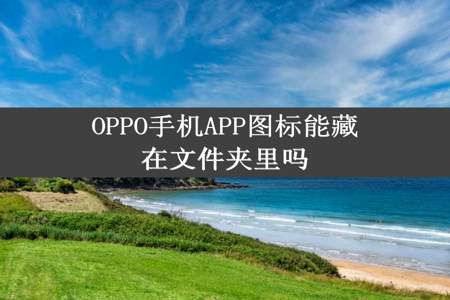 OPPO手机APP图标能藏在文件夹里吗