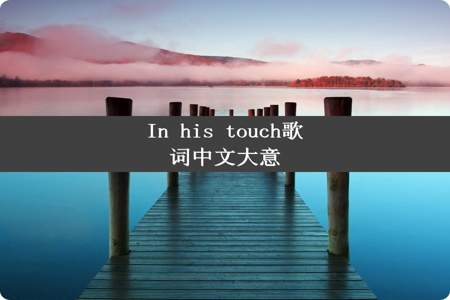 In his touch歌词中文大意