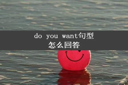 do you want句型怎么回答