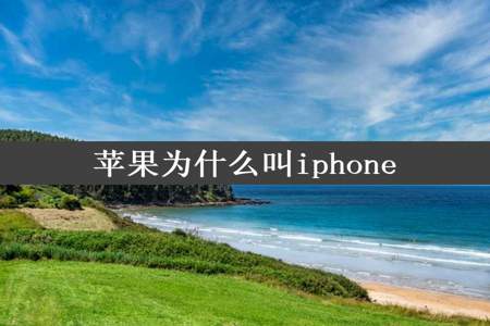 苹果为什么叫iphone