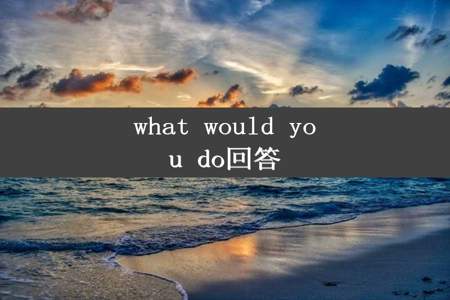what would you do回答