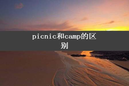 picnic和camp的区别