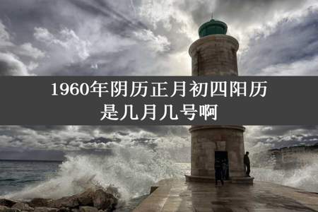 1960年阴历正月初四阳历是几月几号啊