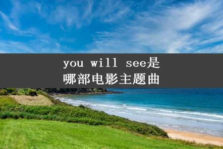 you will see是哪部电影主题曲