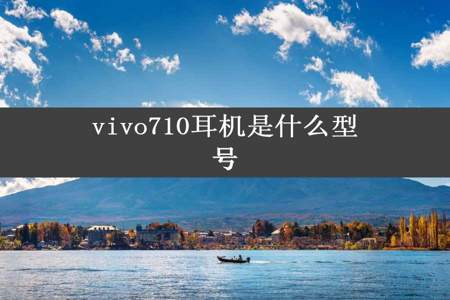 vivo710耳机是什么型号