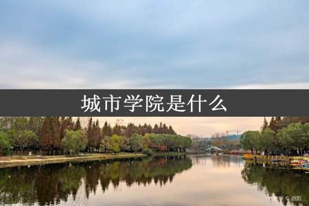 城市学院是什么