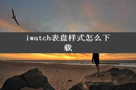 iwatch表盘样式怎么下载