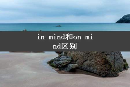 in mind和on mind区别