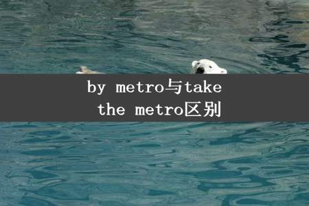 by metro与take the metro区别