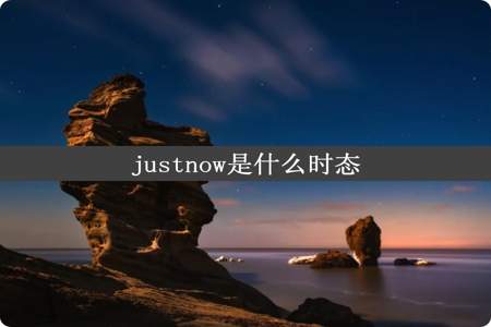 justnow是什么时态