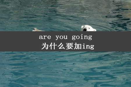 are you going 为什么要加ing