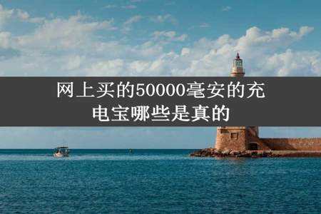 网上买的50000毫安的充电宝哪些是真的