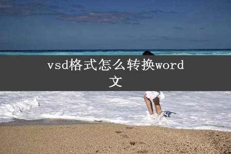 vsd格式怎么转换word文