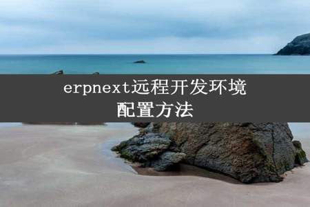 erpnext远程开发环境配置方法