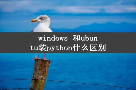 windows 和ubuntu装python什么区别
