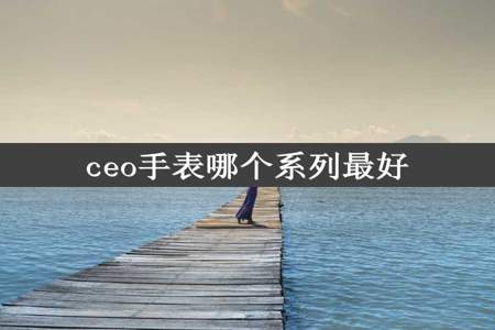 ceo手表哪个系列最好