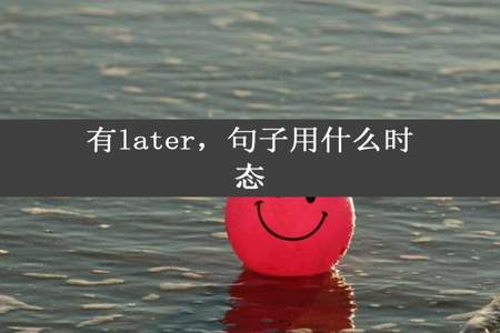 有later，句子用什么时态