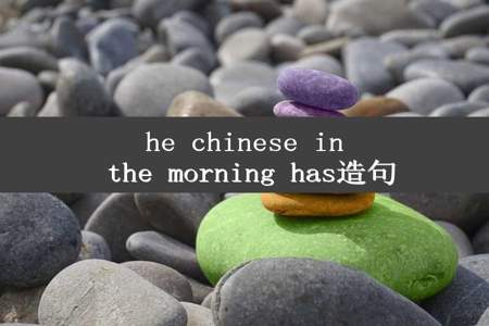 he chinese in the morning has造句