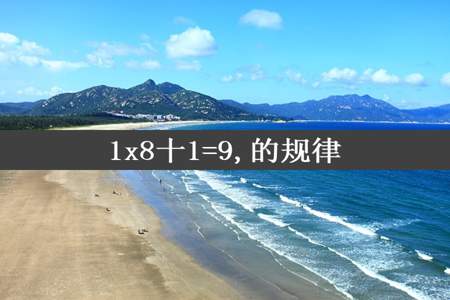 1x8十1=9,的规律