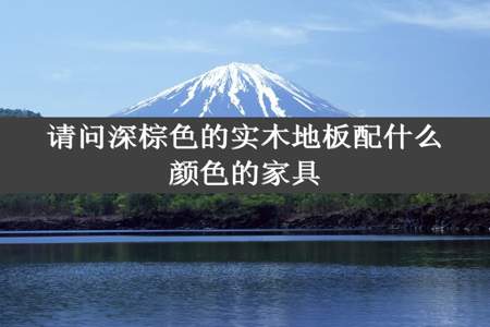 请问深棕色的实木地板配什么颜色的家具