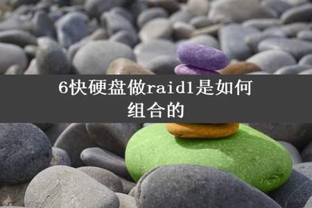 6快硬盘做raid1是如何组合的