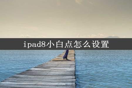 ipad8小白点怎么设置