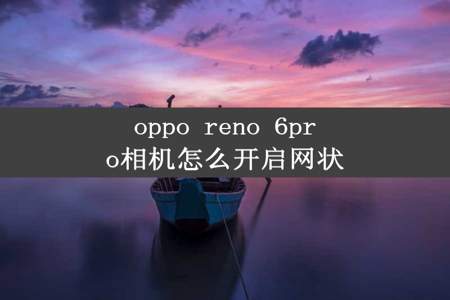 oppo reno 6pro相机怎么开启网状
