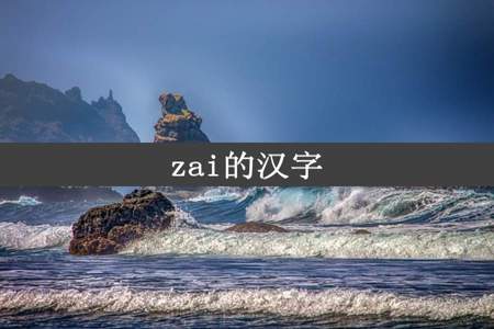 zai的汉字